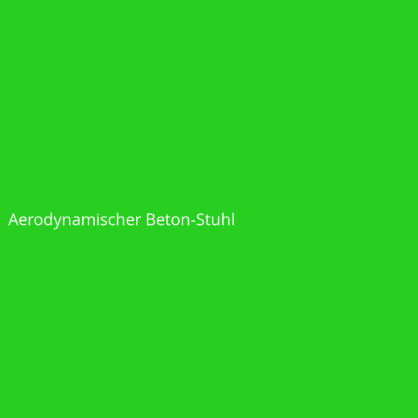 Aerodynamischer Beton-Stuhl