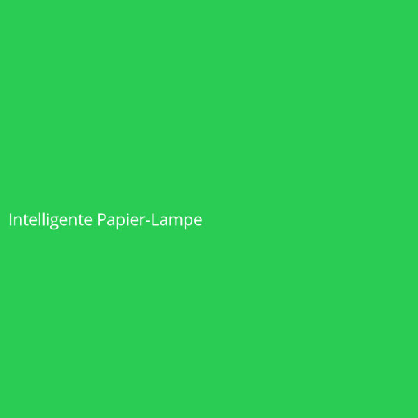 Intelligente Papier-Lampe