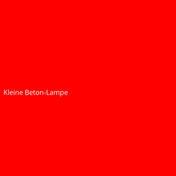 Kleine Beton-Lampe