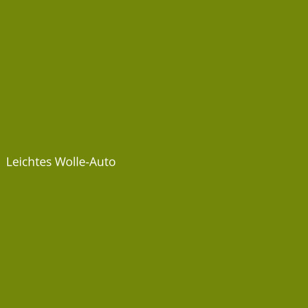 Leichtes Wolle-Auto