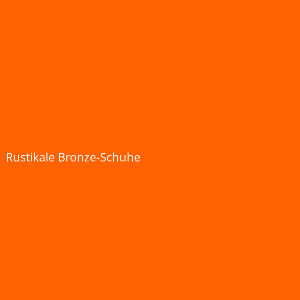 Rustikale Bronze-Schuhe