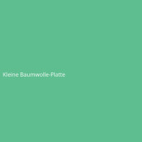 Kleine Baumwolle-Platte