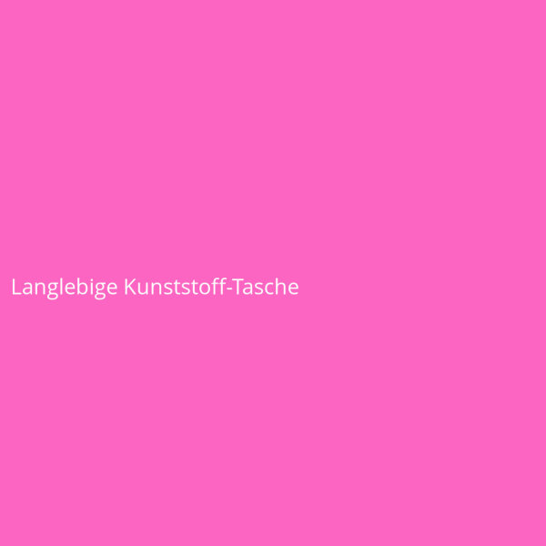 Langlebige Kunststoff-Tasche