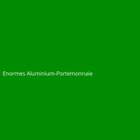 Enormes Aluminium-Portemonnaie