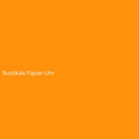 Rustikale Papier-Uhr