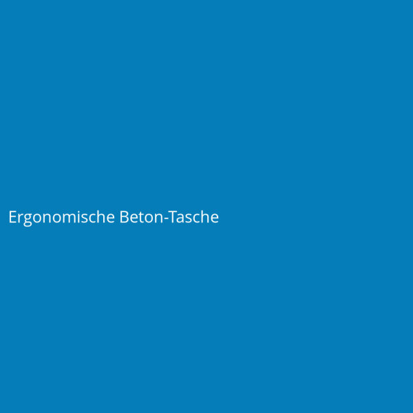 Ergonomische Beton-Tasche